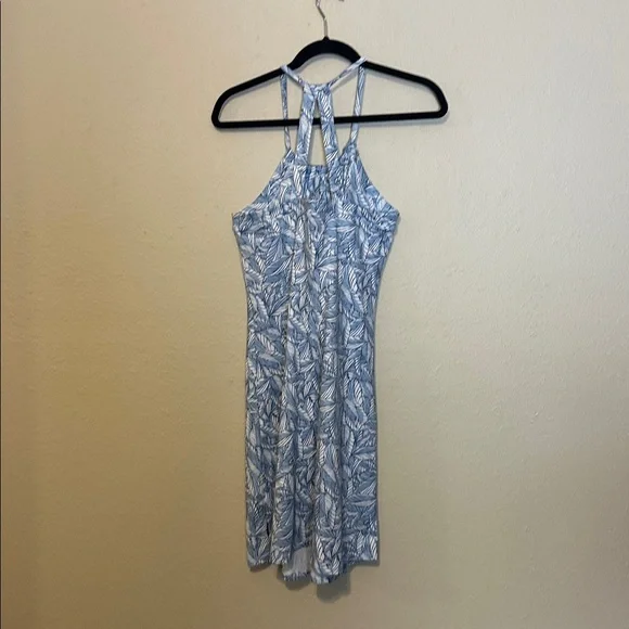 Eddie Bauer Blue Tropical Leaf Harmony Athletic Dress‎ Size Medium - Picture 5 of 7